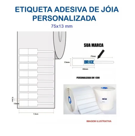 Rolo De Etiqueta 75x13
