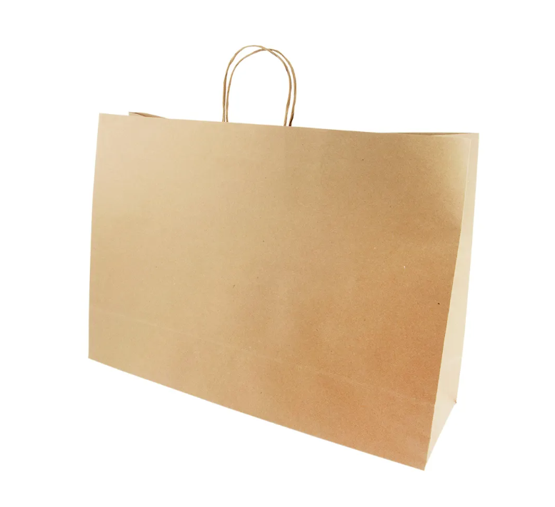 sacola de papel com logo