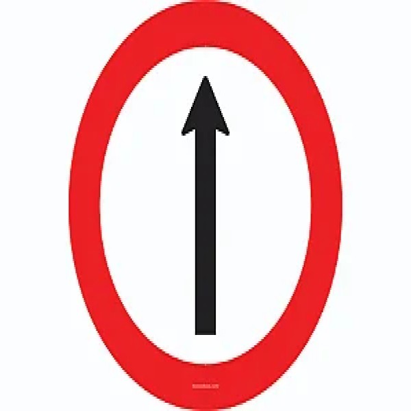 Placa De Trânsito Siga Em Frente