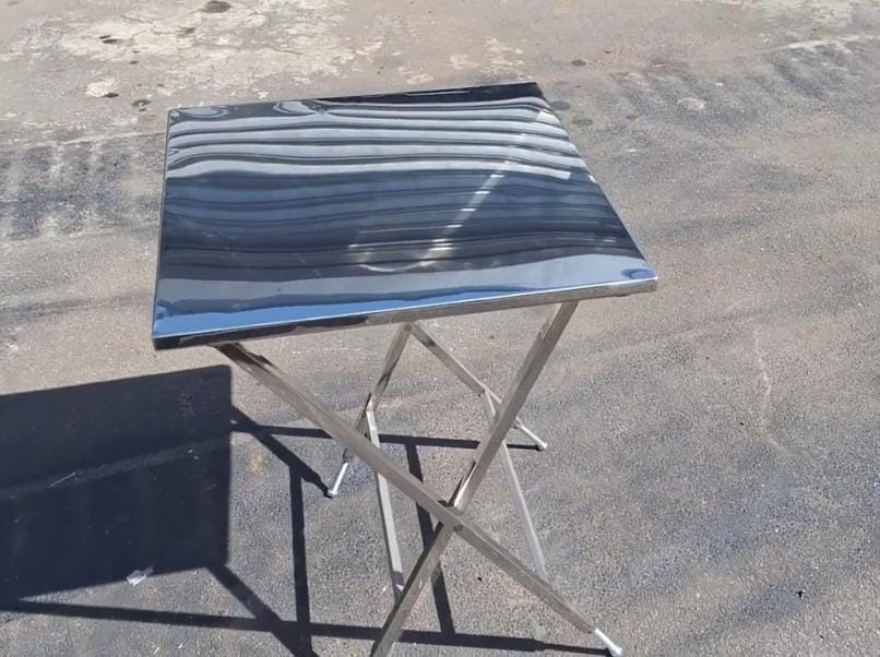 Mesa Dobrável Aço Inox Para Restaurante