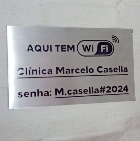 Placa De Inauguração Aço Inox