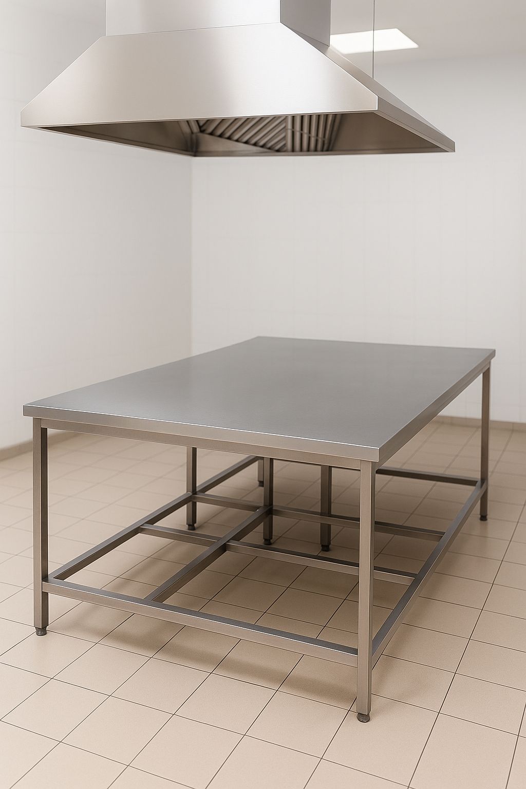 Mesa Em Aço Inox Para Cozinha