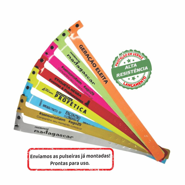 Pulseira Pvc Com Pino