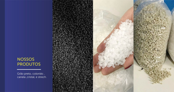 Grãos De Plástico Cristal Para Indústria