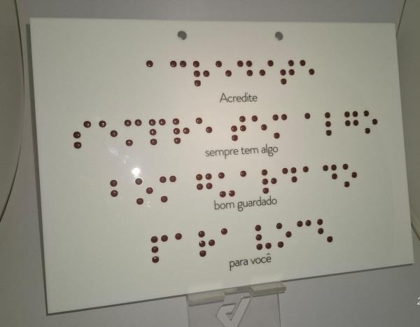 Placa Em Braille