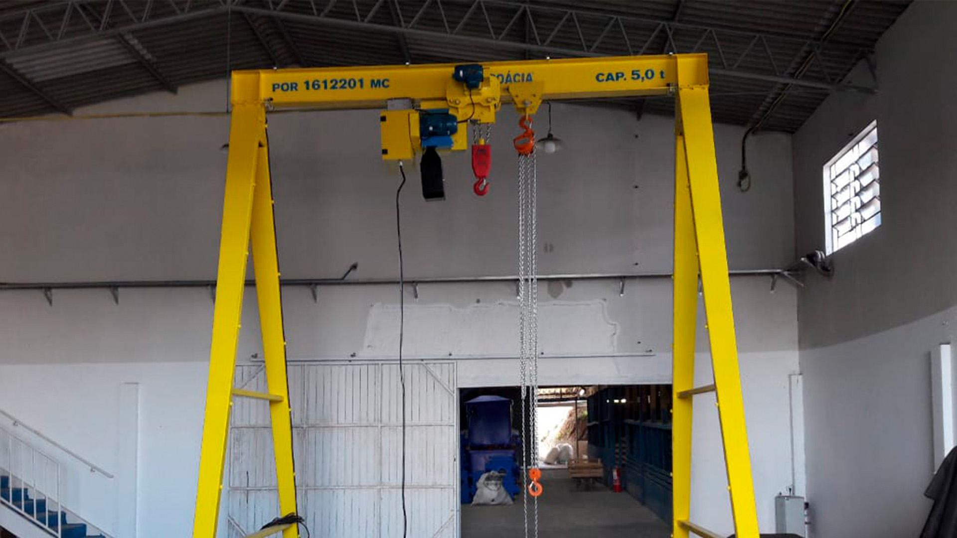 Pórtico Fixo Com Talha Manual