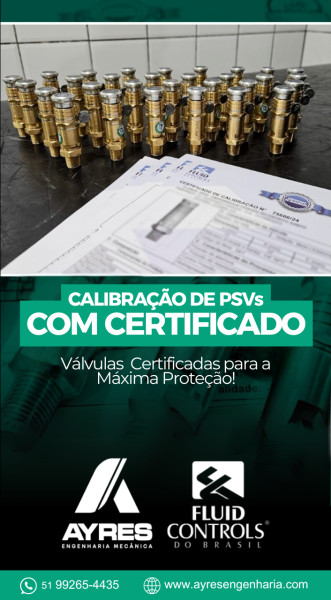 Calibração De Psvs Com Certificado