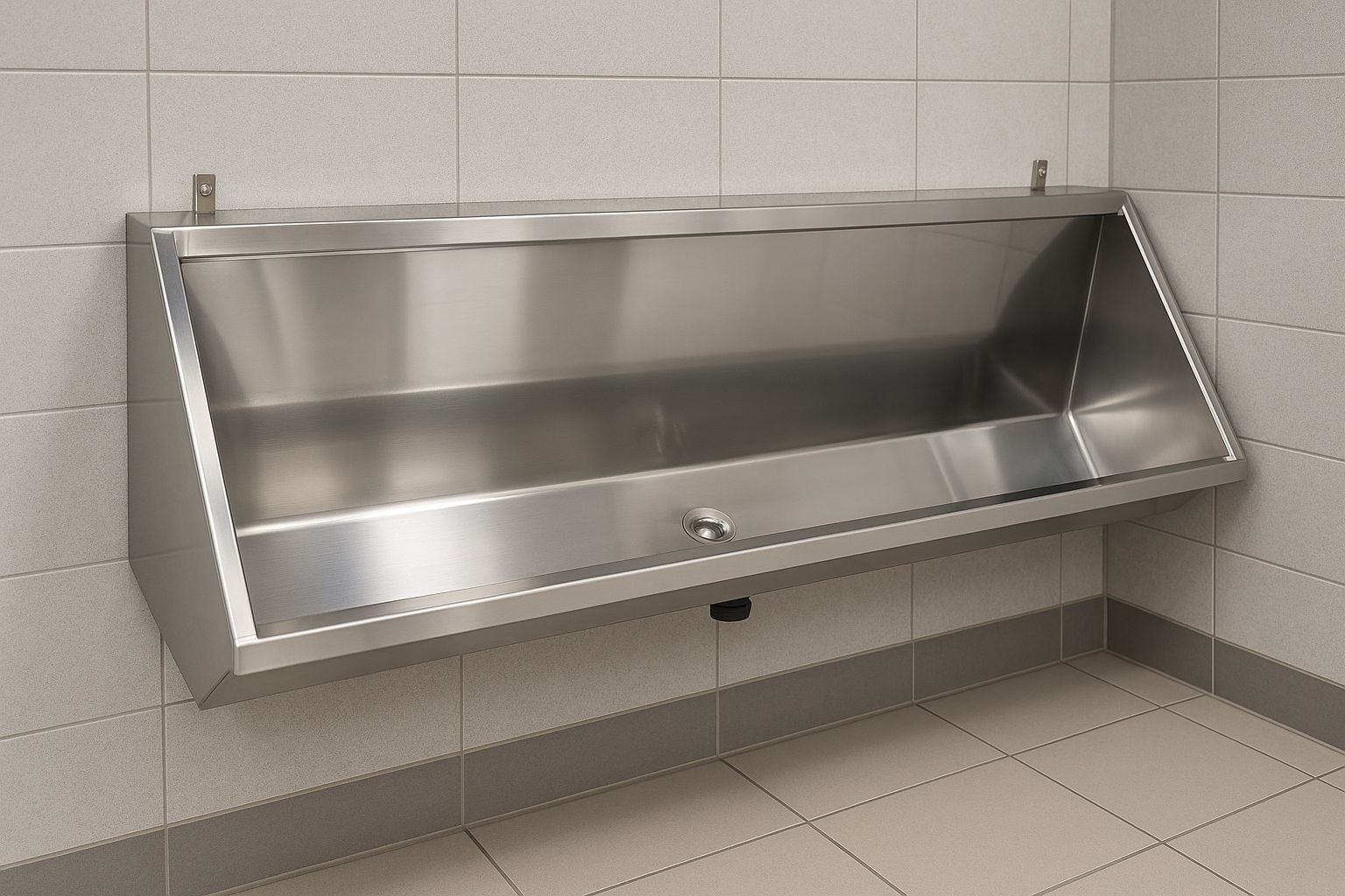 Mictório Em Aço Inox Para Indústria