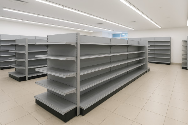 Comprar Gôndola De Aço Com Prateleiras Variadas
