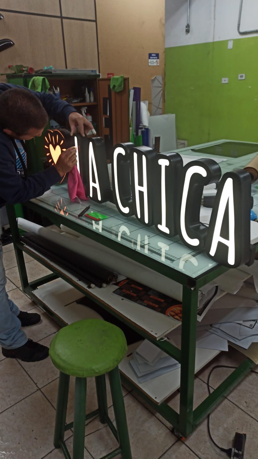 Painel Luminoso Para Identificação De Estabelecimentos