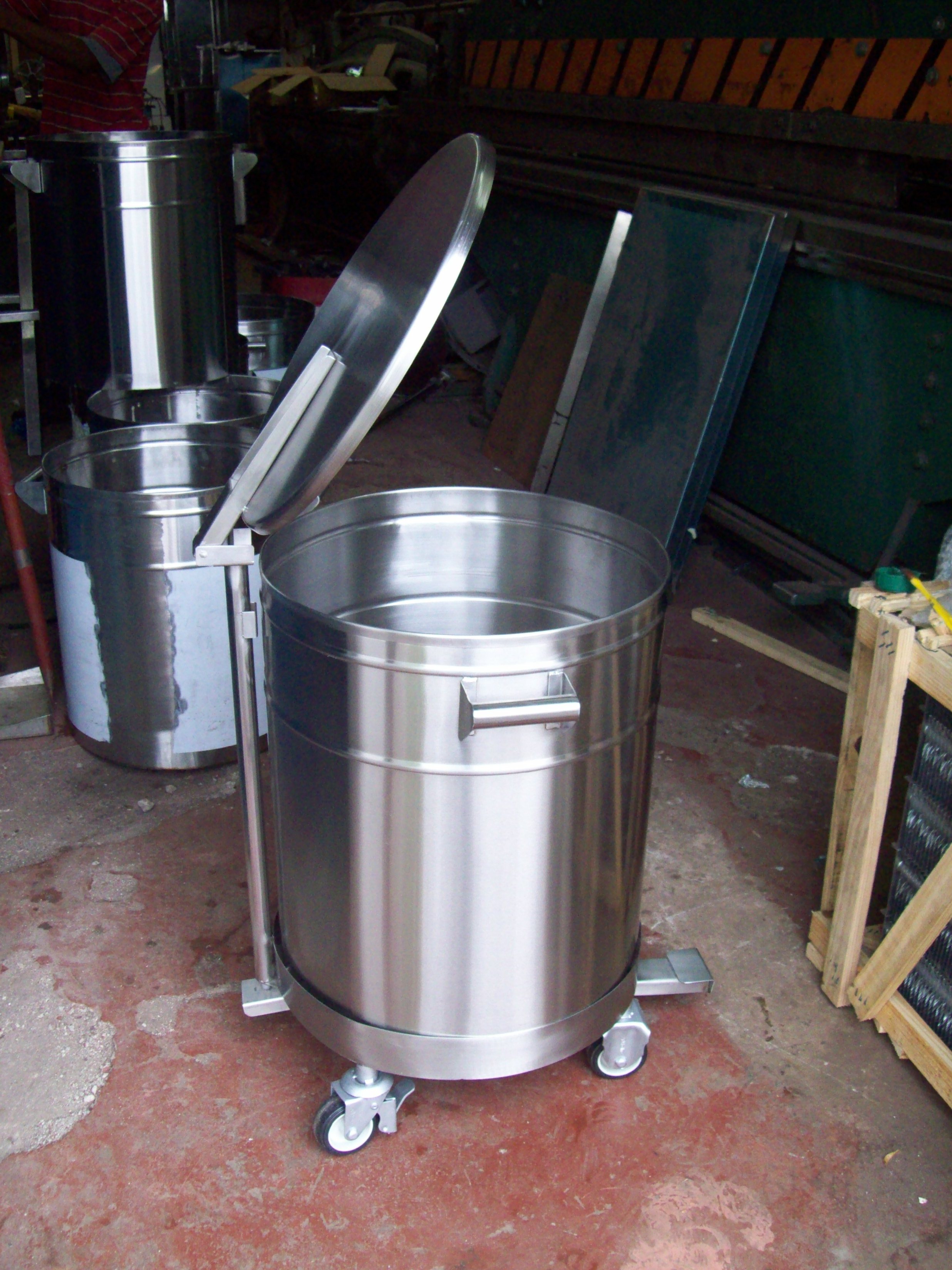 Lixeira De Inox Para Cozinha