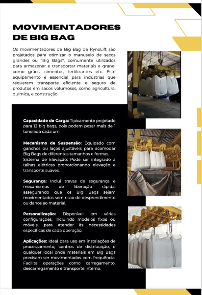 Movimentadores De Big Bag Manutenção