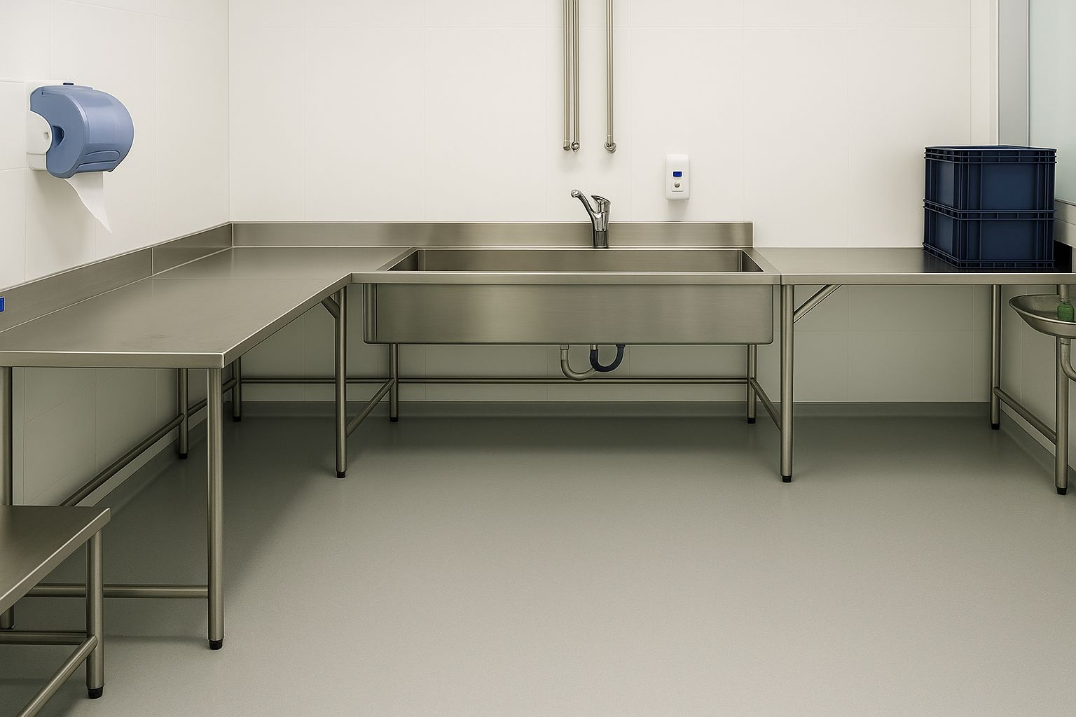 Bancada De Aço Inox Com Cuba Integrada
