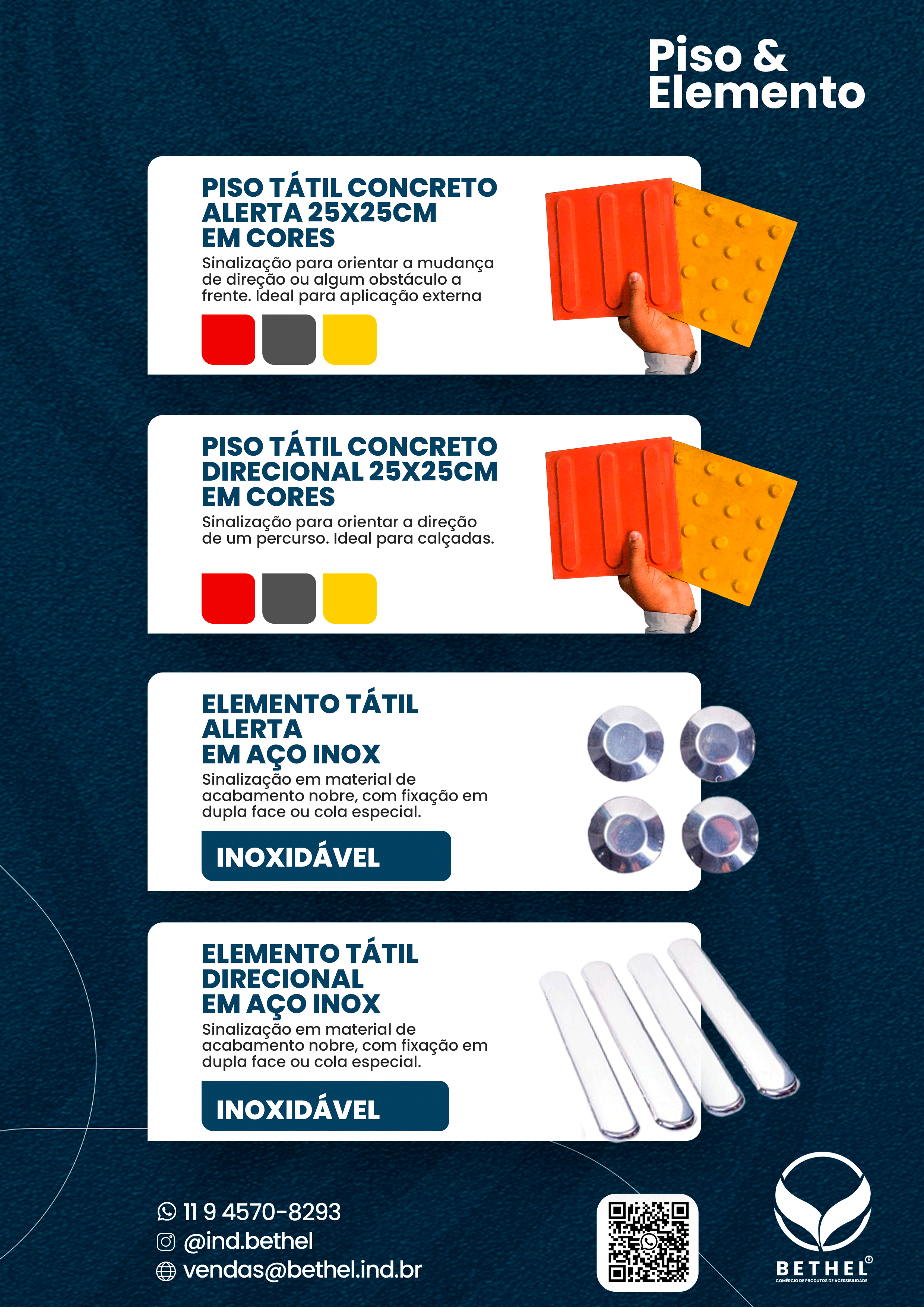 Compra De Piso Tátil Aço Inox