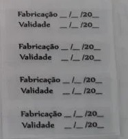 Etiquetas De Validade