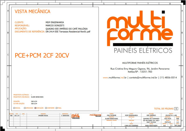 Diagrama De Projeto Elétrico Industrial