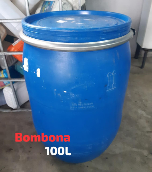 Bombona Plástica 100l Tampa Removível