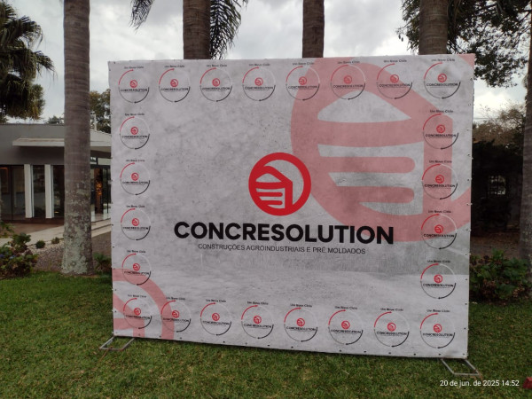 Painel Backdrop Com Impressão Digital