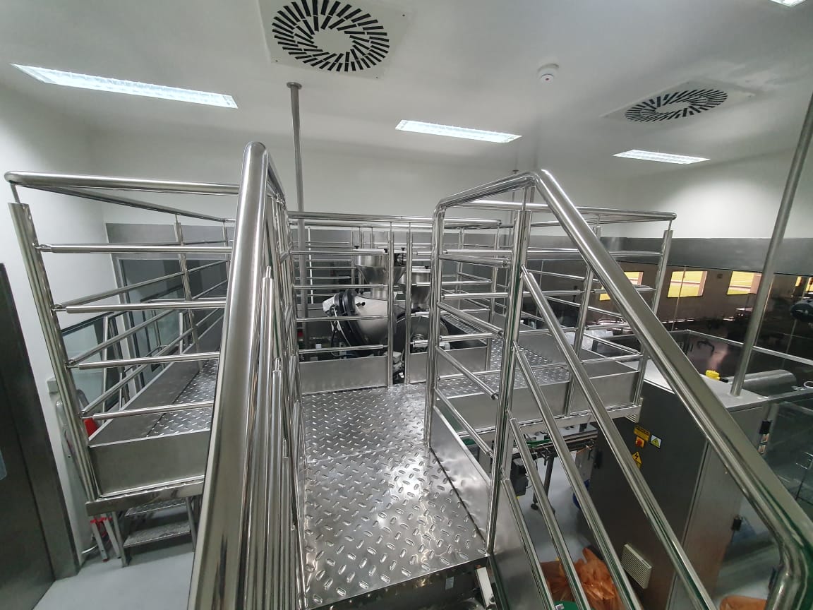 Plataforma De Inox Para Setor Alimentício