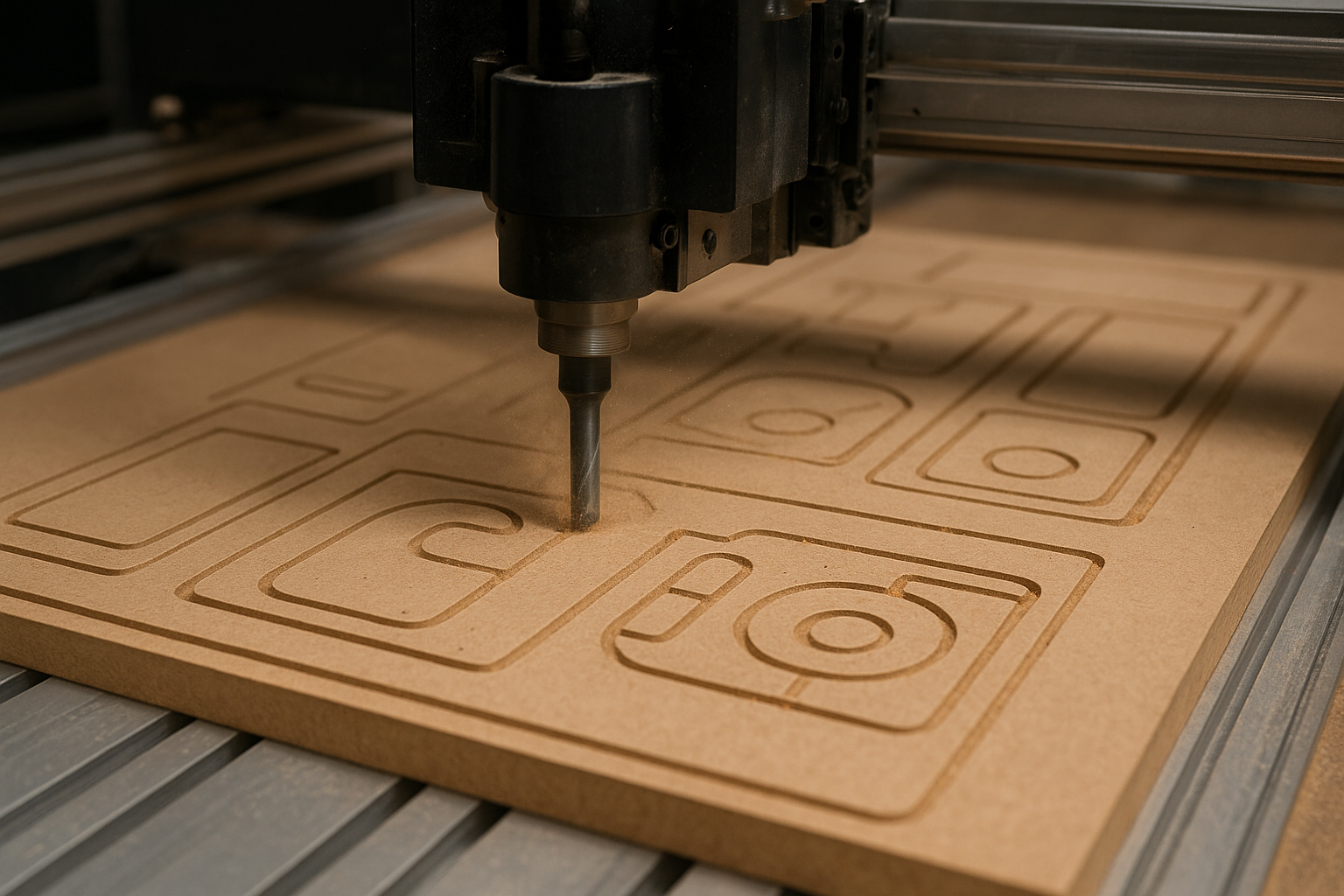 Gravação Em Router Cnc De Madeira