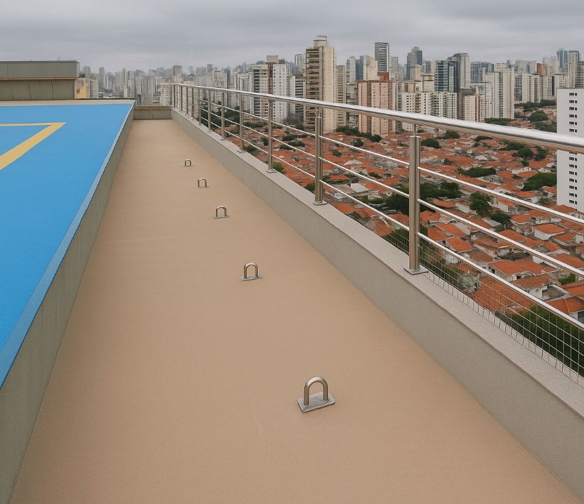 Instalação De Guarda Corpo Em Aço Inox