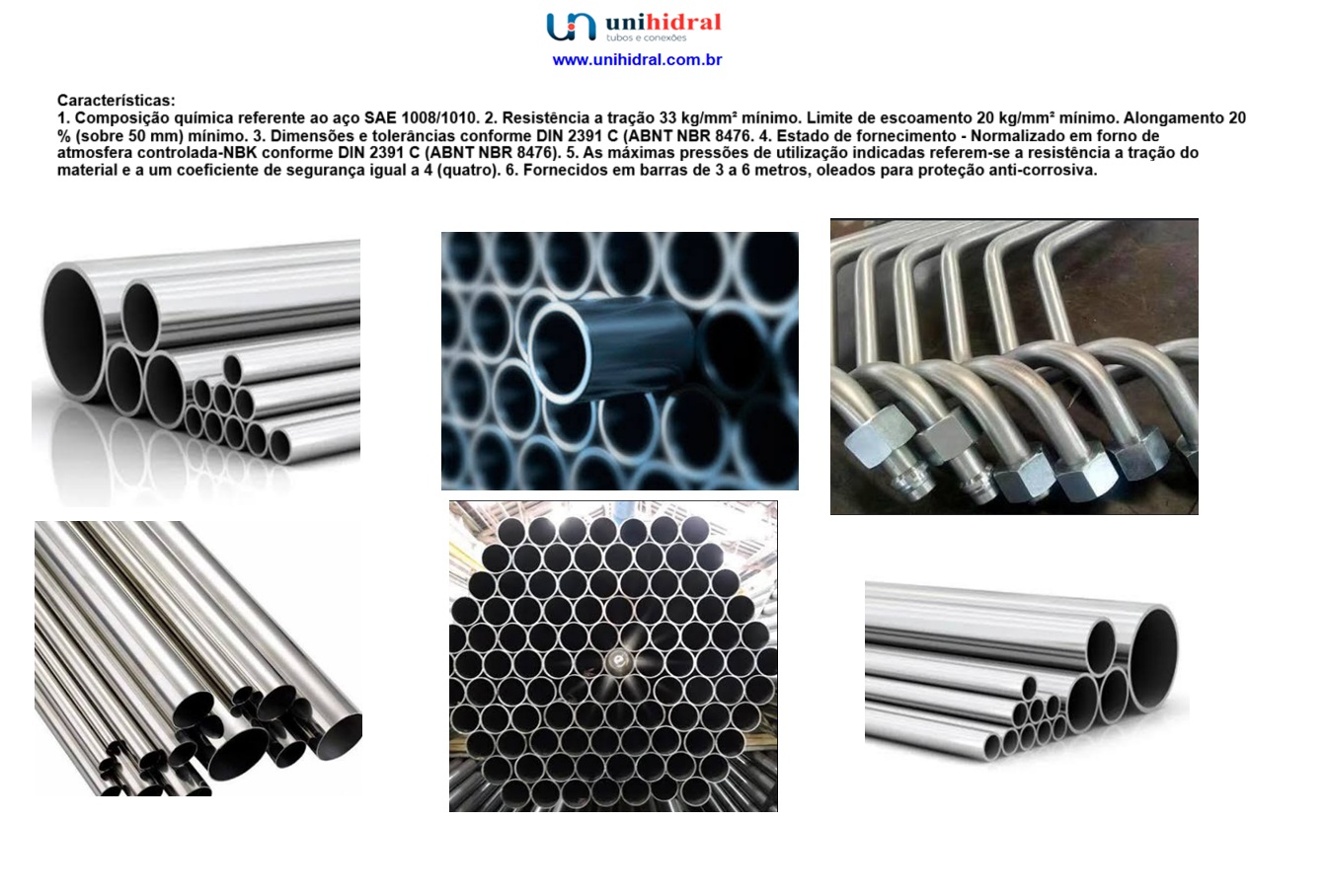 Tubo Hidráulico De Aço Carbono Para Indústria