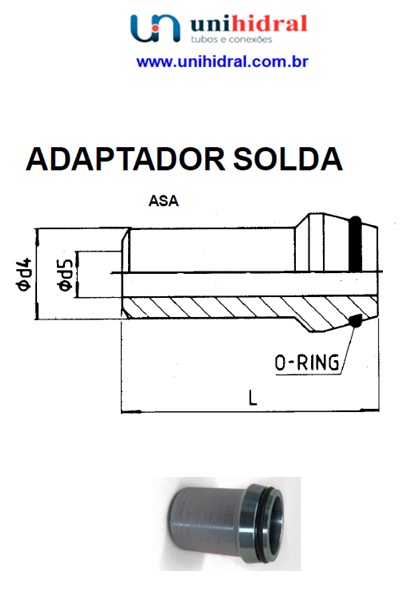 Adaptador De Solda Aço