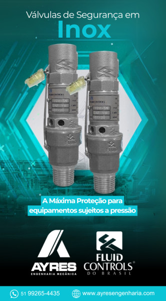 Válvulas De Segurança Em Inox