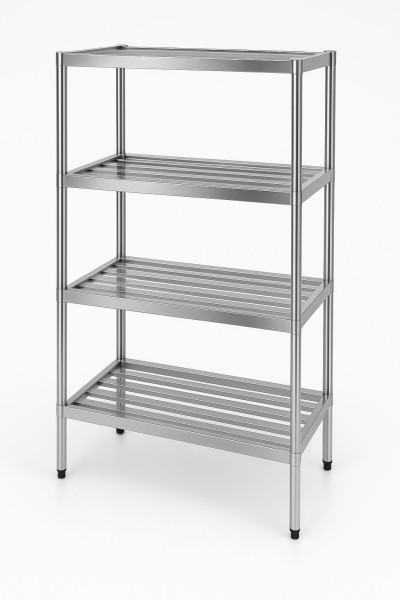 Estante Aço Inox Para Organização E Estilo