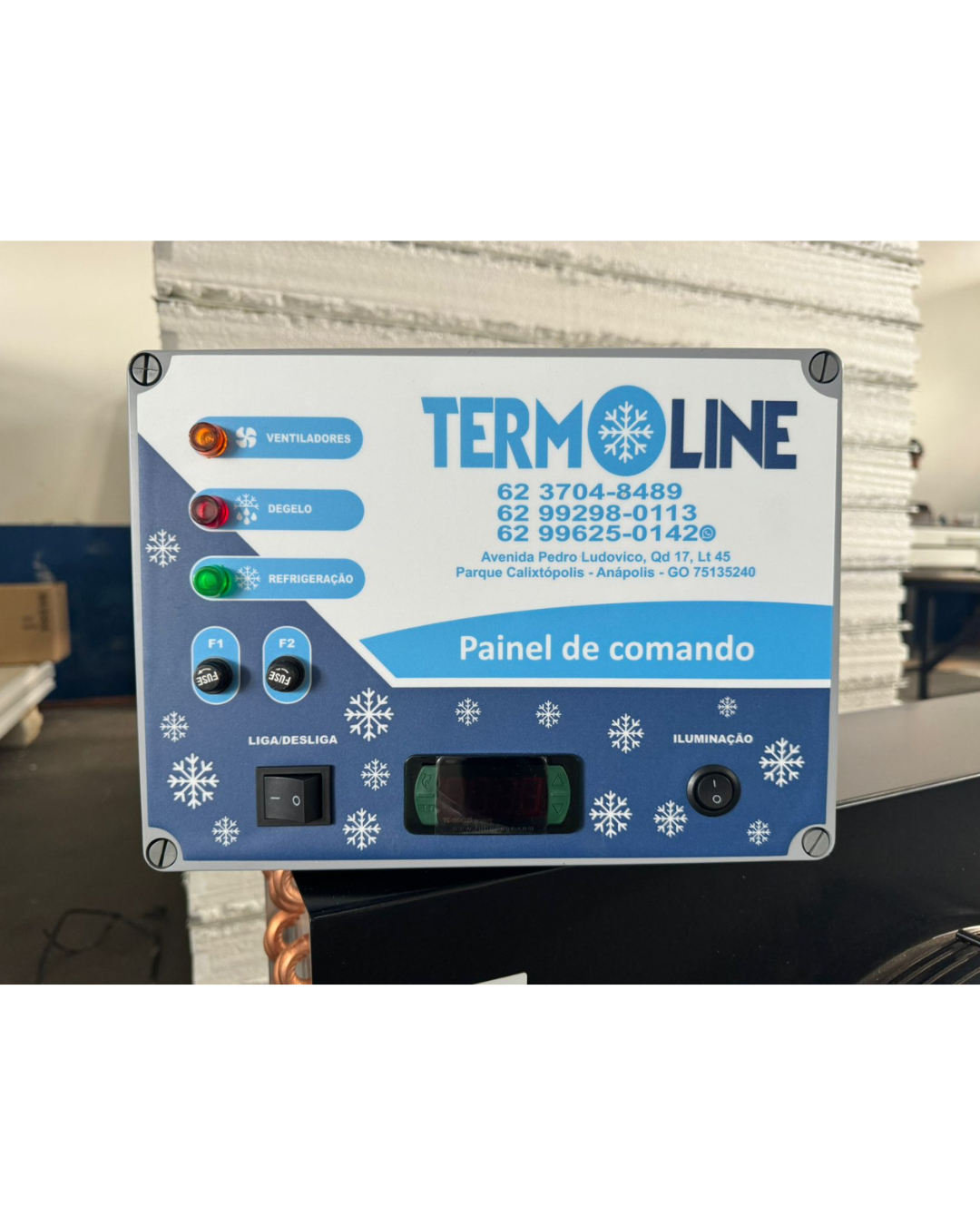 Caixa De Comando Para Refrigeração