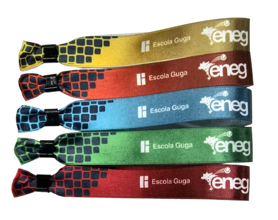Pulseira Para Balada Em Tecido Poliéster