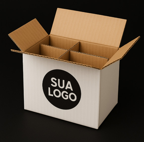 Caixa De Papelão Com Logo