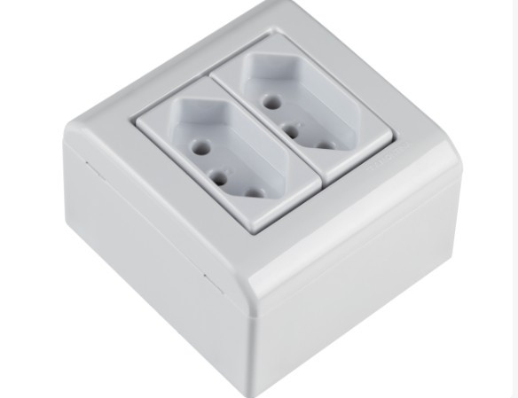 Tomada Sobrepor Branca 20a 250v