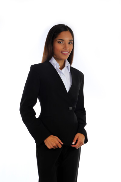 Blazer Feminino Sem Gola Para Uniforme