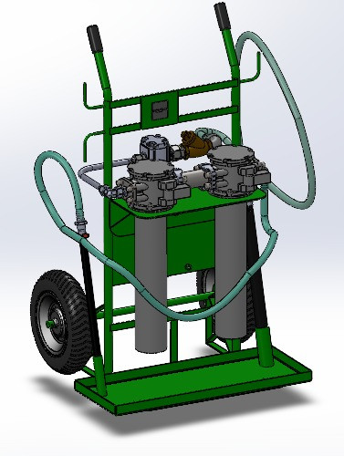 Carrinho De Filtragem Com Elementos Filtrantes