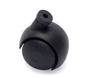 rodizio plastico preto