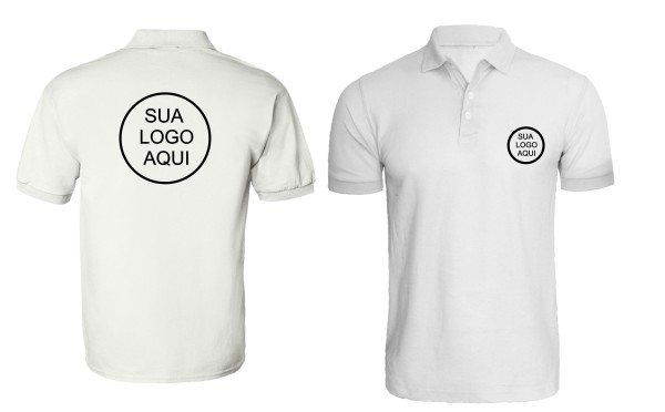 Camisa Polo Feminina Branca Para Uniforme Personalizada