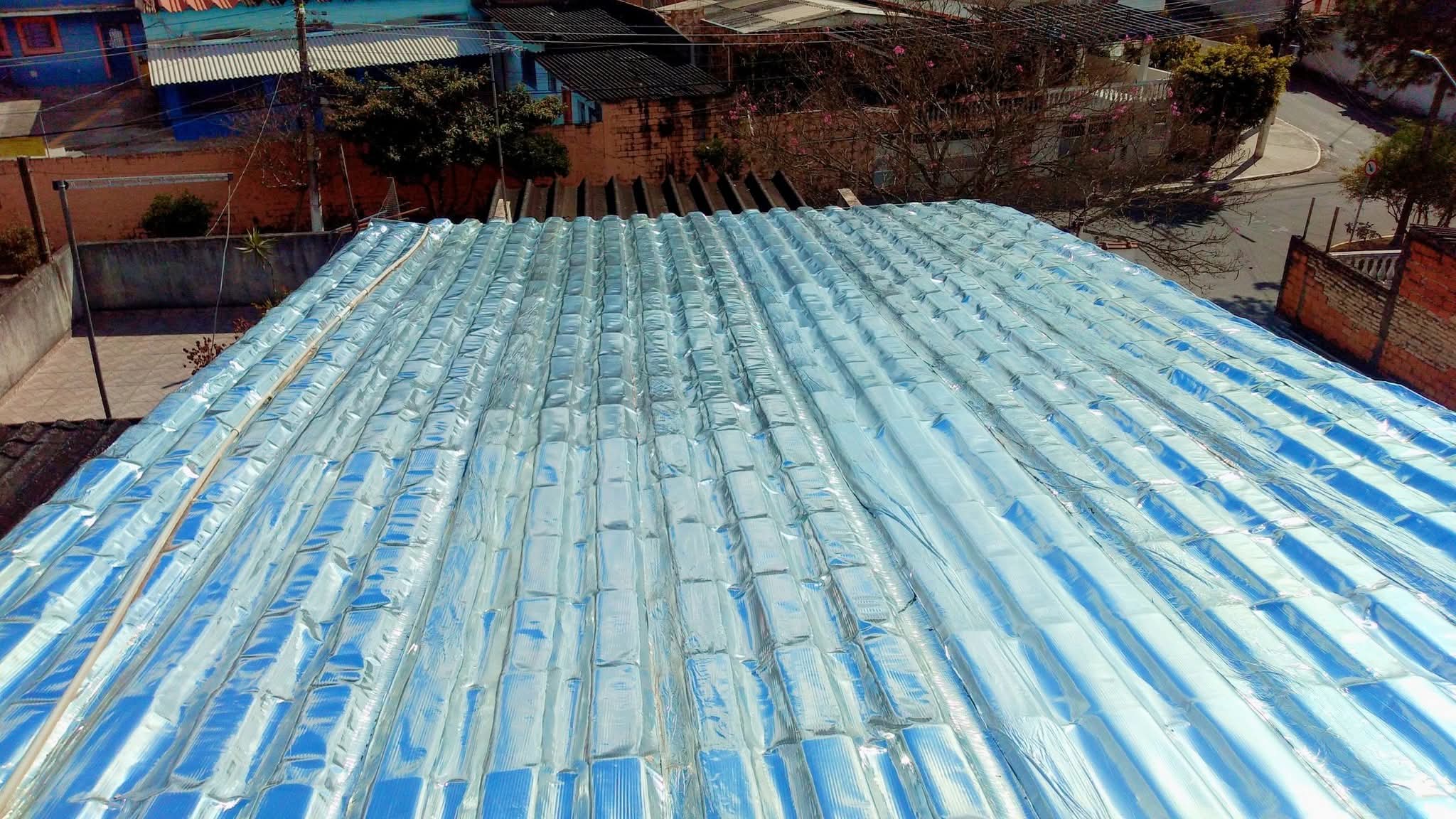 Colocação De Manta Asfáltica Em Laje De Concreto