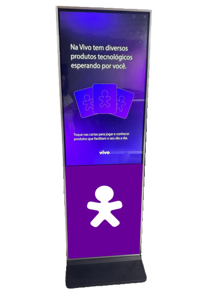 Totem Interativo Com Tela Touchscreen