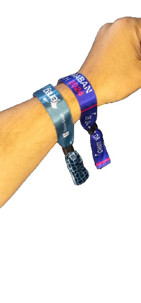 Pulseira De Tecido Premium Para Eventos