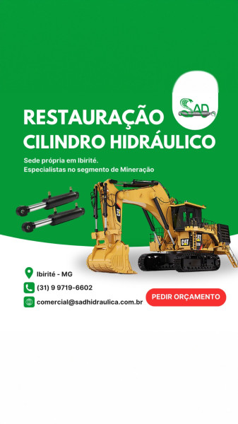 Cilindro Hidráulico Para Uso Em Terraplanagem