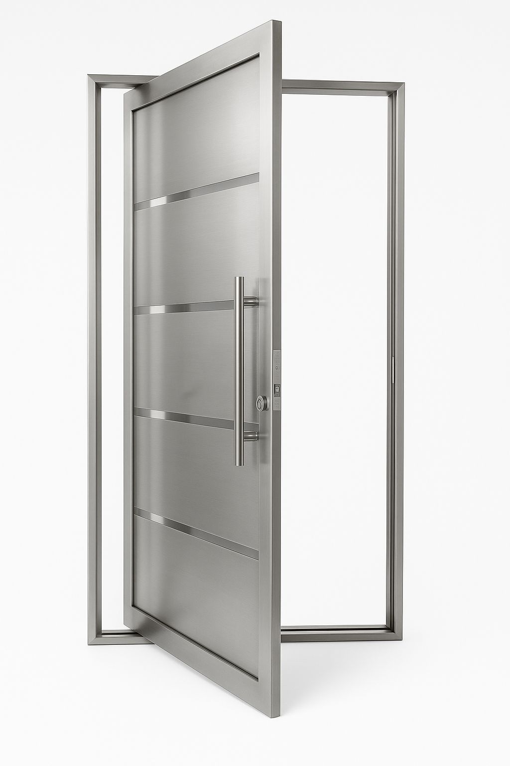 Porta Pivotante Em Aço Inox