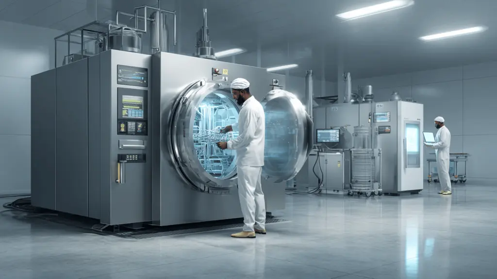 Conserto de autoclave laboratorial