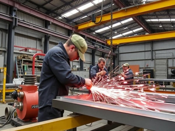 Fabricação de estrutura metálica