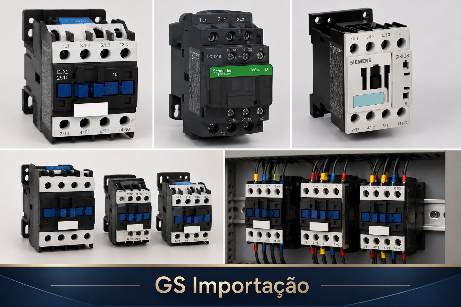 Contator Industrial para Comando e Controle de Motores Elétricos