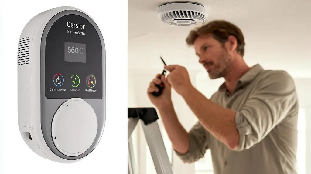 Detector de fumaça e monoxido de carbono