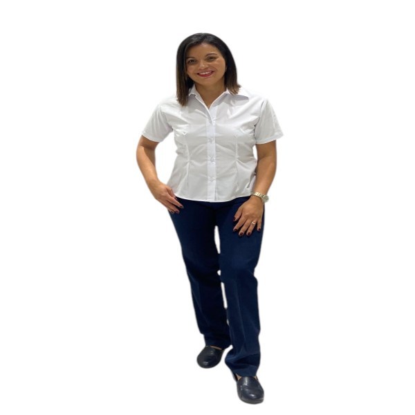 Calça Social Azul Marinho Feminina Uniforme