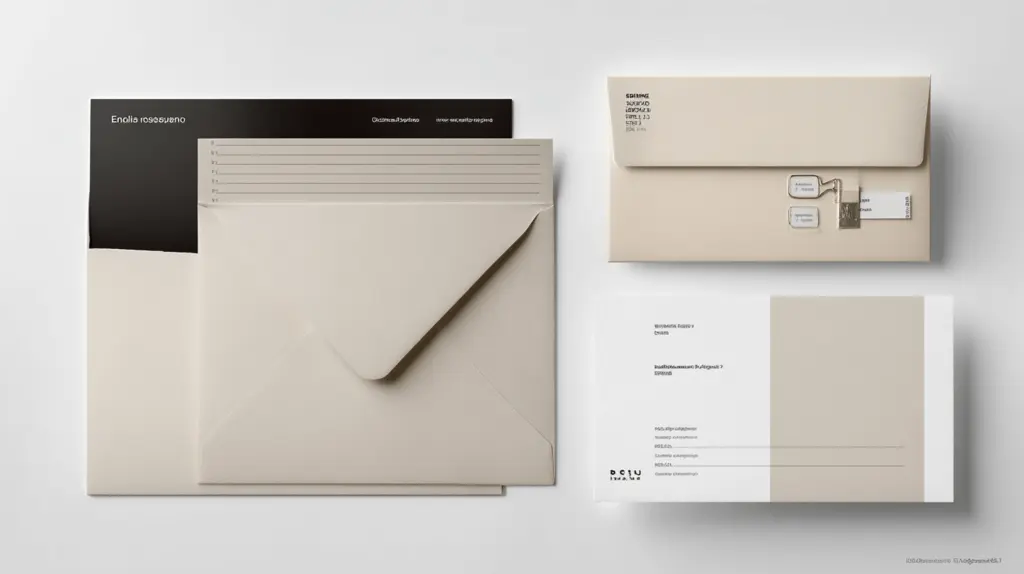 Envelope vai e vem com adesivos impresso