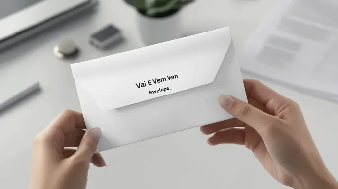 Envelope vai e vem kraft com velcro