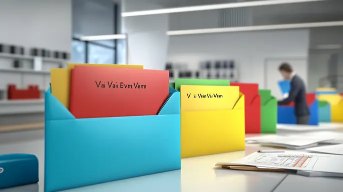 Envelope vai e vem para documento